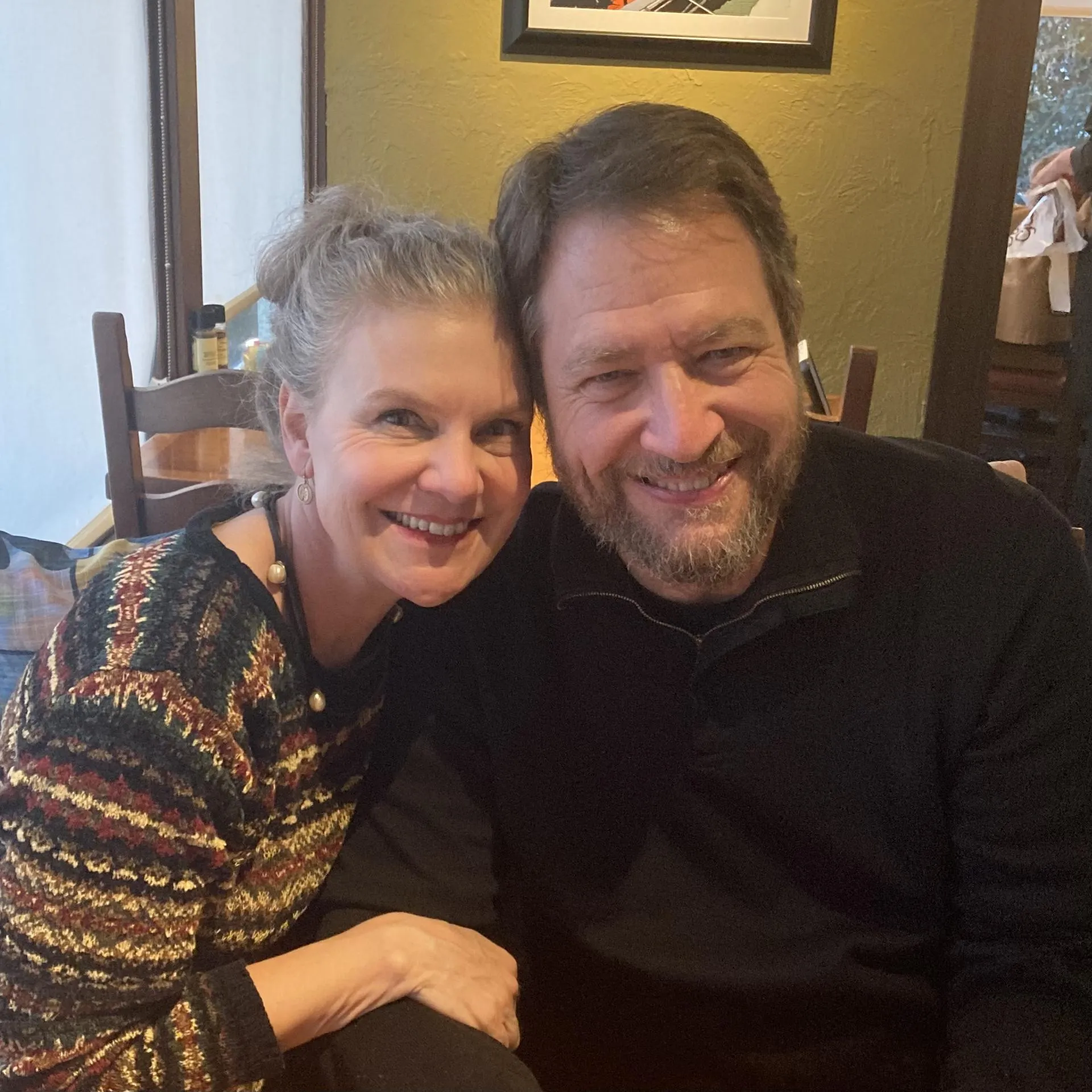 Ric Mere and his wife at home.