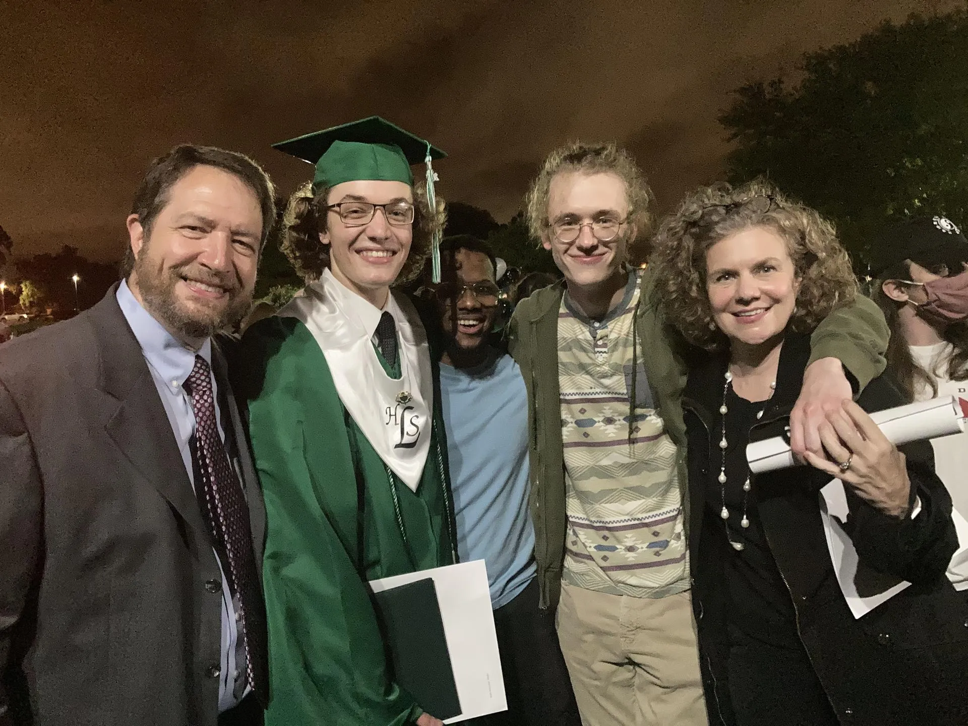 Ric Mere and his family at a graduation.